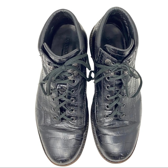 Emporio Armani Leather Boots Sz 8 - Picture 6 of 11